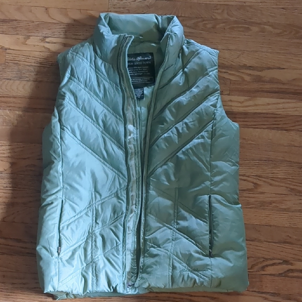 Eddie Bauer Women's Green Quilted Vest